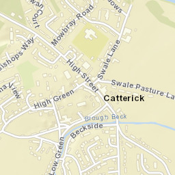 Catterick Street Map