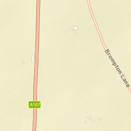 A167, Northallerton, North Yorkshire Street Map