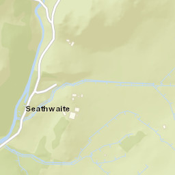 Walna Scar Road, Lake District National Park Street Map