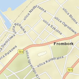 Frombork Street Map