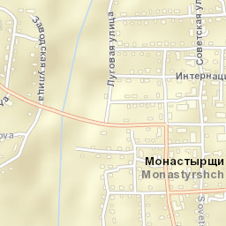 Monastyrshchina Street Map