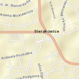 Sierakowice Street Map