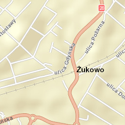Żukowo Street Map