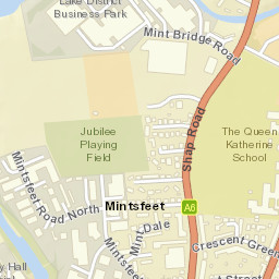 Shap Road, Kendal, Cumbria LA9, UK Street Map