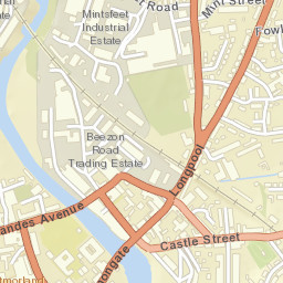 Kendal, at Bus garage (Unmarked), Kendal Street Map