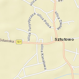Sztutowo Street Map