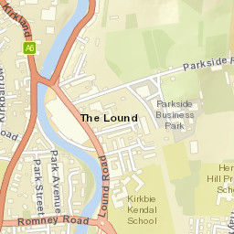 34-46 Kirkland, Kendal, Cumbria LA9, UK Street Map