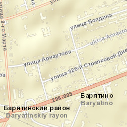 Baryatino Street Map