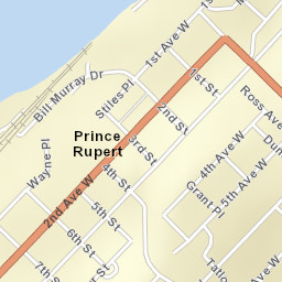 Prince Rupert Street Map