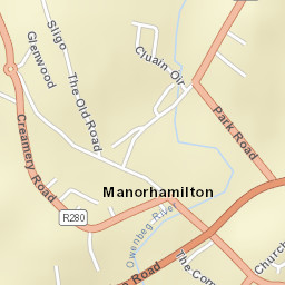 Manorhamilton Street Map