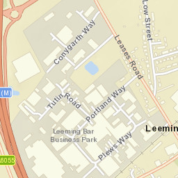 1 Leases Road, Northallerton, North Yorkshire Street Map