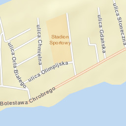 Mielno Street Map
