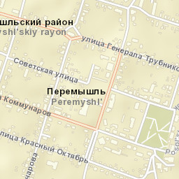 Peremyshl’ Street Map
