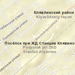 Klyavlino Street Map
