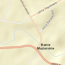 Banie Mazurskie Street Map