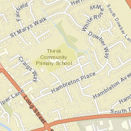 57 Long Street, Thirsk, North Yorkshire YO7, UK Street Map