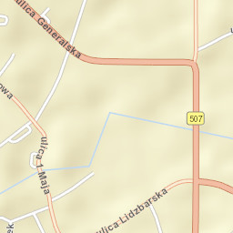 Pieniężno Street Map