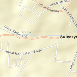 Sulęczyno Street Map