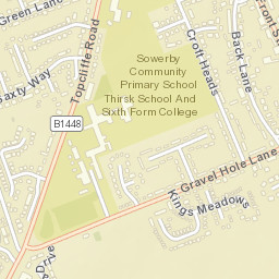 64 Front Street, Sowerby, Thirsk, North Yorkshire Street Map