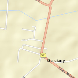 Barciany Street Map