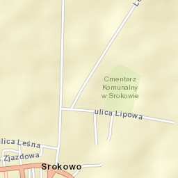 Srokowo Street Map