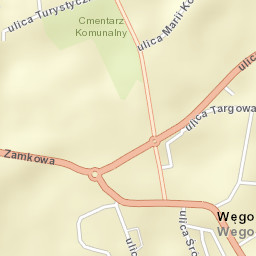 Węgorzewo Street Map