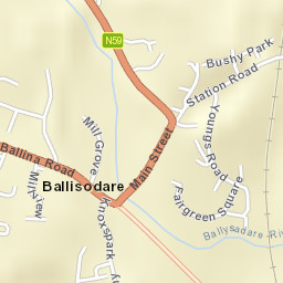 Ballisodare Street Map