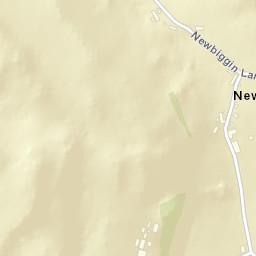 Newbiggin Lane, Carnforth, Cumbria Street Map