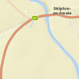 A61, Thirsk, North Yorkshire YO7, UK Street Map