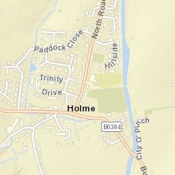 Moss Lane, Cumbria, UK Street Map