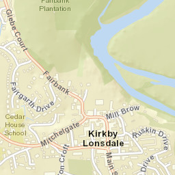 Kirkby Lonsdale Street Map