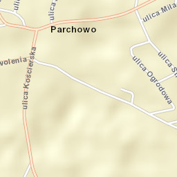 Parchowo Street Map