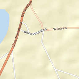 Trzebielino Street Map