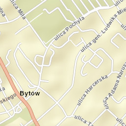 Bytów Street Map