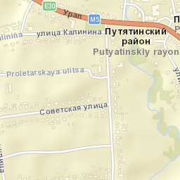 Putyatino Street Map