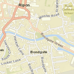 34 Westgate, Ripon, North Yorkshire HG4 Street Map