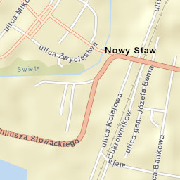 Nowy Staw Street Map