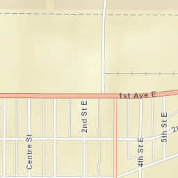 Meadow Lake Street Map