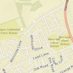 18 Lead Lane, Ripon, North Yorkshire HG4 Street Map