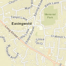 Easingwold Street Map
