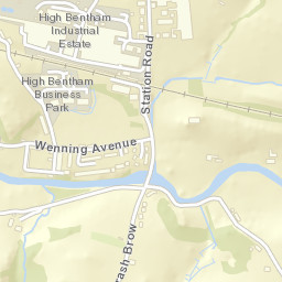 Station Road, Bentham, Lancaster, North Yorkshire Street Map