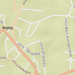 Sejny Street Map