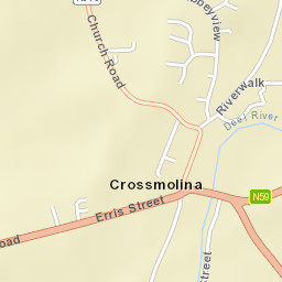 Crossmolina Street Map