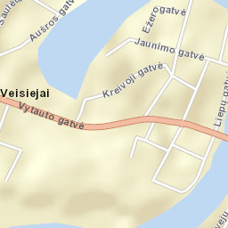 Veisiejai Street Map