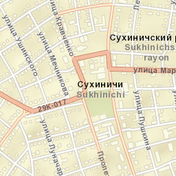 Sukhinichi Street Map