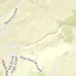 Ripon Road, Pateley Bridge, Harrogate, North Yorkshire Street Map