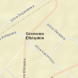 Gronowo Elbląskie Street Map