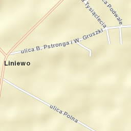 Liniewo Street Map