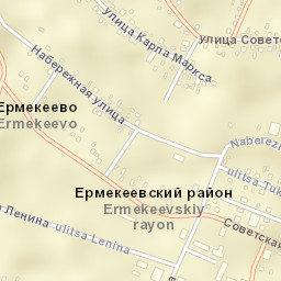 Yermekeyevo Street Map