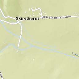 Skirethorns Lane, Yorkshire Dales National Park Street Map